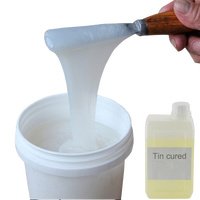 Caoutchouc de silicone liquide brossable pour la fabrication de moules, idéal pour les surfaces verticales en béton, gypse, statues et sculptures