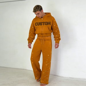 Survêtements pour hommes à la mode, dernières tendances, vente chaude, pour un usage décontracté, logo personnalisé en gros, survêtements à capuche pour hommes avec étiquettes privées - Product Image 6