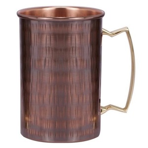 Printed Pure Copper <b>Moscow</b> <b>Mule</b> <b>Mug</b> for Hotels and Events, Premium Handmade Metal Drinkware for Bars and Restaurants Supplies - Product Image 3