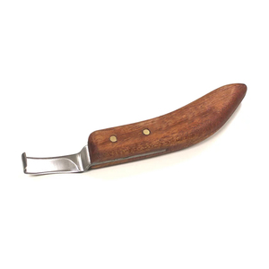 Couteau à sabot de haute qualité avec lame tranchante et manche en bois ergonomique pour les soins équins de précision - Product Image 5