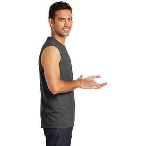 Camiseta sin Mangas de Algodón 100% para Hombre, Ligera y Suave, Ideal para el Gimnasio, Venta al Por Mayor - Product Image 4