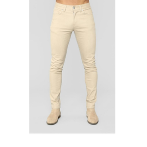 Pantalon et pantalon en coton taille haute coupe ajustée avec logo personnalisé avec poches latérales et fermeture éclair pour hommes BD - Product Image 4