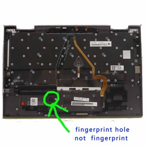 Reposamanos y Teclado para Laptop Lenovo ThinkPad X1 Yoga 4.ª Gen. 5M10V24845 5M10V24881, Inglés (EE. UU.) con Retroiluminación, Gris - Product Image 6