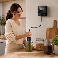 Elektrische vacuümsealmachine, wandmontage, digitale display voor voedselbewaring in keuken, geschikt voor zakken en potten