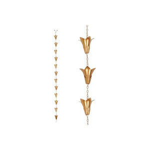 Cadena de Lluvia de Metal con Recubrimiento en Polvo, Diseño Atractivo, Ecológica, Hecha a Mano, Moderna, para Jardín, Suministros de Jardinería, Canalón, Caída de Agua - Product Image 3