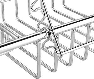 ถาดใส่สบู่และอุปกรณ์เสริมขณะอาบน้ำทำจากโลหะสแตนเลสทันสมัยทนทาน - Product Image 3