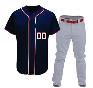 Tenue de baseball unisexe avec maillot et pantalon, design imprimé respirant pour l'entraînement en équipe et les vêtements de sport - Product Image 6