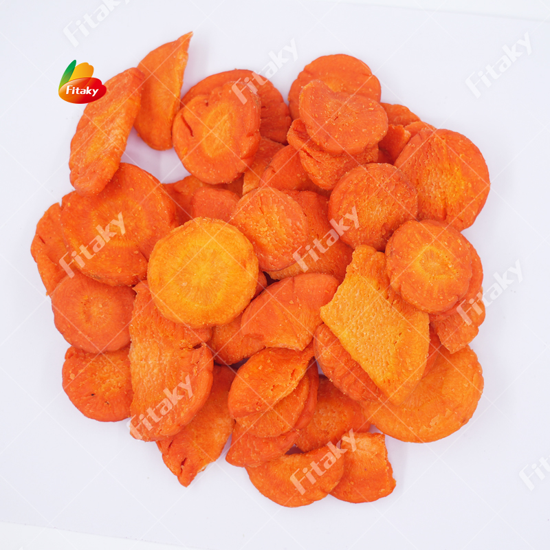 Здоровые фруктовые овощные закуски вакуумные жареные бобы вакуумные жареные Морковные VF Морковные чипсы