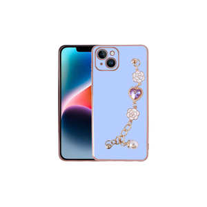 Coque en silicone liquide Netzy Premium Purple pour iPhone 15 SAFA avec dragonne et protection d'appareil photo, compatible modèles A53 7 - Product Image 1
