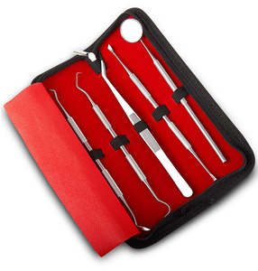 Juego de 10 Piezas de Instrumentos Dentales Manuales de Acero Inoxidable, Kit de Herramientas Dentales Reutilizables para Modelado de Cerámica - Product Image 2