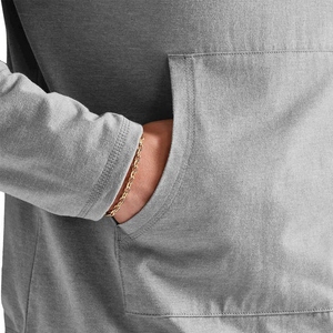 Venta al por mayor de calidad superior sólido pulóver sudaderas con capucha para los hombres 100% algodón sublimación personalizada OEM/ODM Hip Hop Streetwear Casual cálido - Product Image 6