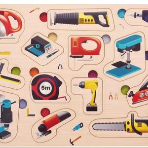 Jeu de puzzle 3D personnalisé exclusif Jouet éducatif pour adultes et enfants Outils électriques personnalisés Design par Craftsman - Product Image 1