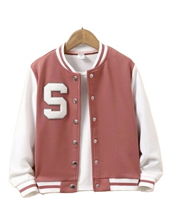 Abrigo deportivo de manga larga con logotipo personalizado unisex, chaqueta de béisbol de equipo de lana de invierno con botones de retazos a la moda para hombres y mujeres - Product Image 3