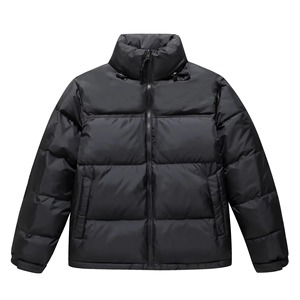 Veste polaire à blocs de couleurs contrastées Manteau d'hiver de haute qualité Vente en gros Logo de broderie personnalisé Vestes en duvet OEM/ODM - Product Image 2