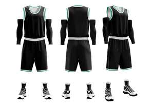 ชุดบาสเก็ตบอลแบบไม่มีแขน ผลิตตามสั่ง พิมพ์ลายได้ตามต้องการ สวมใส่สบาย ระบายอากาศได้ดี ผลิตจากโพลีเอสเตอร์ 100% ออกแบบฟรี พร้อมโลโก้ทีม - Product Image 4