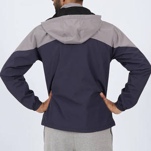 Veste de randonnée imperméable en toile à col montant avec logo frontal, personnalisable, unisexe, coupe-vent d'hiver, pour homme, pour l'extérieur, 2026 - Product Image 2