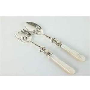 Juego exclusivo de servidor de ensalada de latón, utensilios de cocina comedor para mesa de fiesta para servir, uso en restaurante y hogar - Product Image 2