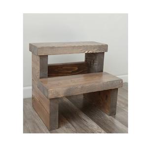 Minimalist Solid Wood Step <b>Stool</b> with Sleek Modern Style Ideal <b>for</b> Bathroom Shelves Kitchen Helpers and <b>Bedroom</b> Use - Product Image 3