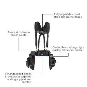 Dernier modèle de sac à outils en cuir robuste à vendre Sacs à outils en cuir véritable de qualité supérieure à bas prix en usine - Product Image 2