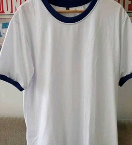 Camiseta de algodón con cuello redondo, camisetas ligeras, camisetas casuales básicas clásicas, suave camiseta lisa, camisetas con logotipo personalizado de timbre - Product Image 1