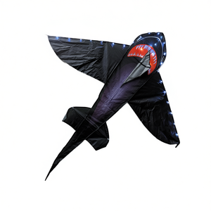 ว่าวไฟ LED รูปฉลาม Bdt Kite Single Line พร้อมสายยาว 50 เมตร แบตเตอรี่ 10 ก้อน โดรนกลางแจ้ง ขนาด 165x145 ซม. - Product Image 2