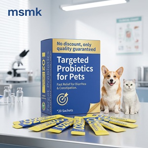 Poudre de Probiotiques pour Chiens et Chats, Soulagement de la <span class=keywords><strong>Diarrhée</strong></span>, de la Constipation, des Gaz et des Ballonnements, Complément Alimentaire Ciblé pour la Santé Digestive à 8 Souches - Product Image 1