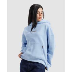 Sweat à capuche essentiel en molleton 100 % coton, délavé à l'acide, avec broderie 3D et impression sérigraphiée, taille XL - Product Image 6