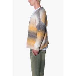 Cardigan en tricot dégradé - Multicolore 60% Laine 40% Viscose Coupe Standard - Product Image 6