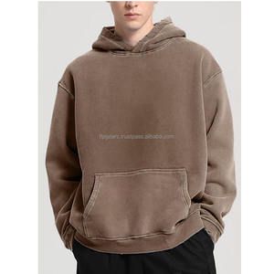 Sweat à capuche surdimensionné d'hiver personnalisé en coton biologique, imprimé personnalisé, broderie, strass, molleton en tissu éponge français, écologique - Product Image 3