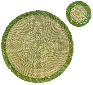 Napperon palmier jonc de mer tissé Produits écologiques Fabriqué au Vietnam Napperon Décoration de table en gros - Product Image 5