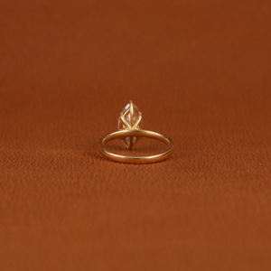 Platino oro joyería fina moda estilo clásico Marquesa corte punta ajuste boda compromiso anillo certificado laboratorio cultivado diamante - Product Image 4