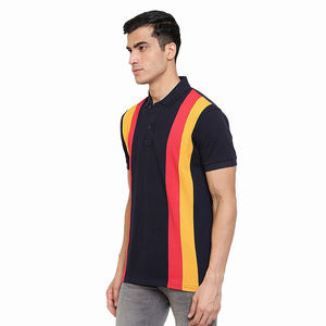 Camiseta ajustada Lisa para hombre, Polo transpirable de secado rápido con cuello vuelto - Product Image 4