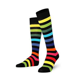 Calcetines hasta la rodilla a rayas para hombre, calcetines de fútbol de Spandex antisuciedad para hombre, nuevo estilo 2025, calcetines deportivos de poliéster de la mejor calidad - Product Image 5