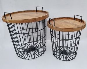 Dios regalo exporta polvo de hierro recubierto tradicional religioso anidamiento mesa de centro conjunto ahorro de espacio para sala de estar u oficina - Product Image 6