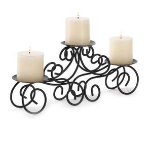 Soporte de vela de metal personalizado para hogar y jardín, decoración de hierro para velas navideñas, soporte de pilar para el hogar - Product Image 6