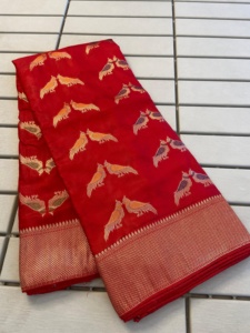 Boutique indienne exclusive dernier Saree vêtements ethniques à la mode créateur de fantaisie figure de paon complexe tissage Sari Boutique indienne - Product Image 2