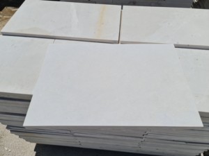 Marbre beige sablé 20x20cm, petits échantillons, dalles modernes pour sols intérieurs et allées, fabriquées en Turquie, décoration de jardin et extérieur - Product Image 2