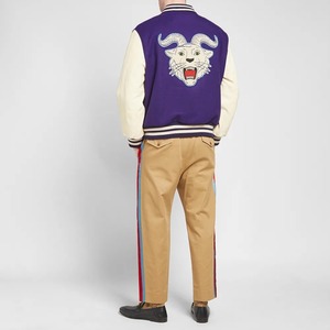 Personalizado equipo de la Escuela Secundaria de cuero de manga bordado de béisbol Letterman chaquetas universitarias para los hombres - Product Image 4