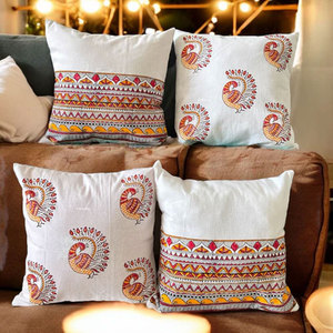New Arrival Stylish Pure Cotton Customized Cushion Cover <b>for</b> Sofa, <b>Bed</b>, Chair, or Office Space - Product Image 4
