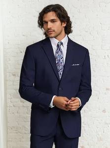 Costume trois pièces personnalisé pour hommes, respirant, meilleur costume mince de couleur unie pour hommes à la mode - Product Image 2