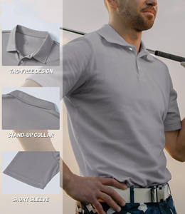 Verano nuevo diseño hombres polos Casual manga corta moda deportes al aire libre colores personalizados camisa antiarrugas polos - Product Image 2