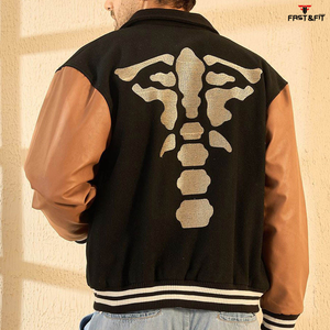 2025 Winter College Equipo de moda Varsity Chaqueta de lona a prueba de viento y transpirable Diseño unisex para hombres - Product Image 4