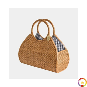 Bolsa de ratán Origen de Vietnam Bolso tejido natural Hecho a mano Bolso de moda para viajes de compras - Product Image 6