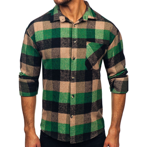 Camisa protectora totalmente forrada de franela para hombre de alta calidad, transpirable, ecológica, primavera OEM - Product Image 2