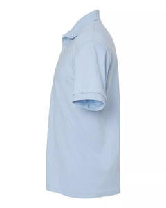 เสื้อโปโลเล่นกีฬาของผู้ชายสีเรียบง่ายผ้าคอตตอนพิมพ์โลโก้ได้ตามต้องการ - Product Image 3