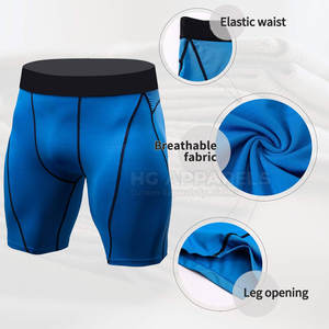 Shorts de compression pour hommes, logo personnalisé, faible MOQ, nouvelle arrivée, shorts de compression pour la course à pied et la salle de sport - Product Image 4