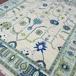 Haute qualité 12x15 Antique noué à la main Oushak laine tapis tailles traditionnelles coton matériel pour salon tapis ensembles exercice - Product Image 1