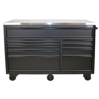 Armoire à outils CSPS 52 pouces, 7 tiroirs, boîte à outils OEM, pour mécanicien, garage, sur roulettes, acier thermolaqué, haute qualité