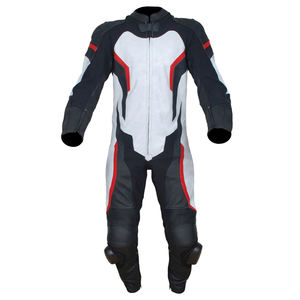 Combinaison de course de moto en cuir sur mesure professionnelle - Imperméable Protection de motocross Vêtements de sport Logo personnalisé Options de nom d'équipe - Product Image 4
