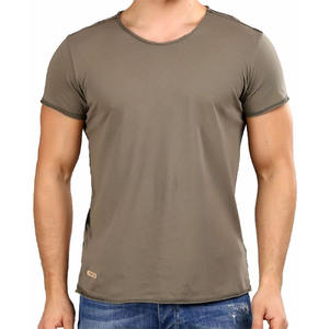 Camiseta Ringer de alta calidad de gran tamaño para hombre, Camiseta deportiva para gimnasio, diseño de cuello redondo, ropa deportiva lisa, camisetas con logotipo personalizado - Product Image 6